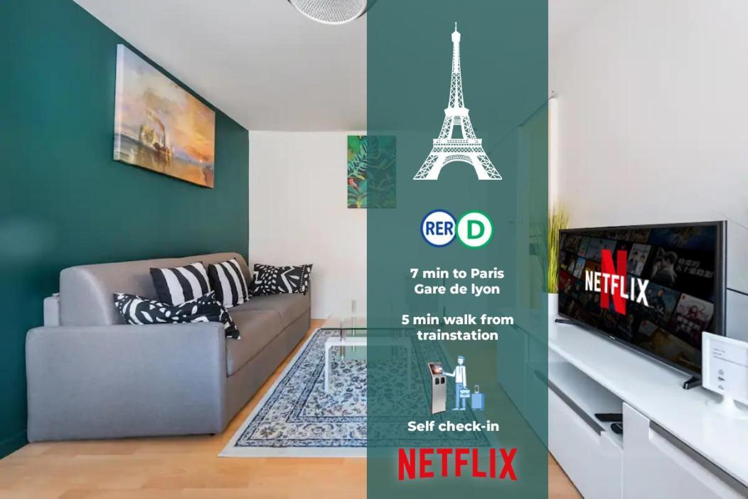 Appartamento F2 Paris 12Eme - Gare De Lyon - Orly Alfortville Esterno foto